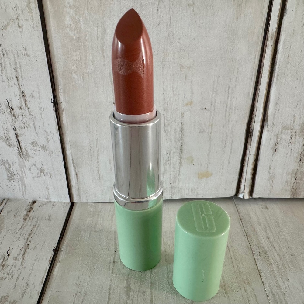 Clinique 20 Rose Spectrum High Impact SPF 15 Lipstick Pink Shimmer Green Case